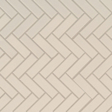Picture of MS International - Retro Mosaic Glossy Almond Herringbone