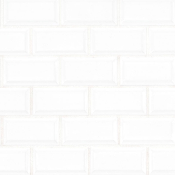 Picture of MS International - Retro Mosaic Glossy White Brick 2x4 Beveled