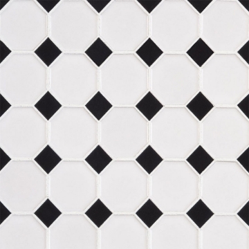 Picture of MS International - Retro Mosaic Glossy Bianco Octagon