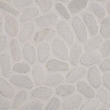 Picture of MS International - Rio Lago Pebble Mosaics 12 X 12 Tumbled White