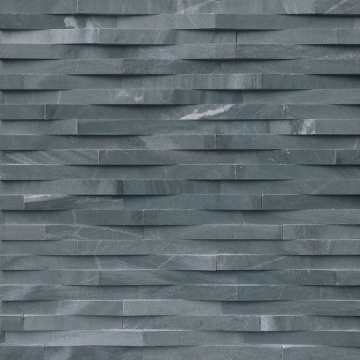 Picture of MS International - RockMount Stacked Stone L Corner 3D 6 X 12 x 6 Cosmic Black Wave