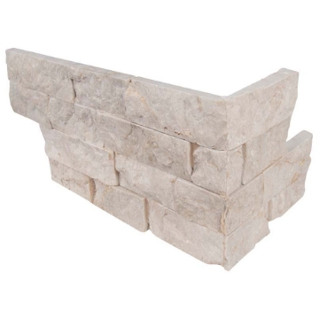 Picture of MS International - RockMount Stacked Stone L Corner 6 X 12 x 6 Tiara Beige