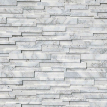Picture of MS International - RockMount Stacked Stone Panels 3D 6 X 24 Calacatta Cressa