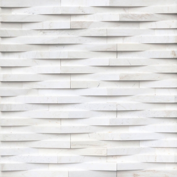 Picture of MS International - RockMount Stacked Stone Panels 3D 6 X 24 Cosmic White Wave