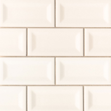 Picture of MS International - Subway 3 x 6 Beveled Almond Inverted Bevel