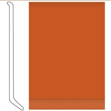 Picture of Tarkett - Traditional Wall Base with Toe 1/8 4 Inch Tangerine Tango