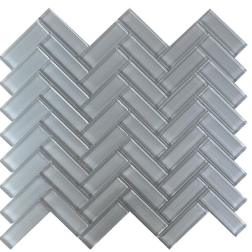 Picture of MiR Mosaic - Color Palette Mosaic Herringbone Gray Cloud