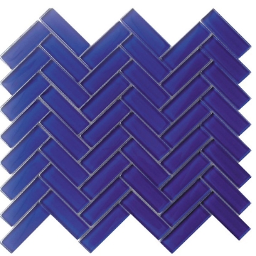 Picture of MiR Mosaic - Color Palette Mosaic Herringbone Cobalt Blue
