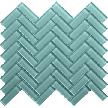 Picture of MiR Mosaic - Color Palette Mosaic Herringbone Aqua
