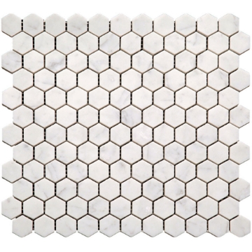 Picture of MiR Mosaic - Marbella Carrara Hex 1 x 1 Carrara Hex Polished