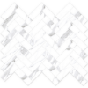 Picture of MiR Mosaic - Arya Herringbone Statuario Leo