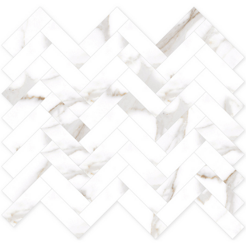 Picture of MiR Mosaic - Arya Herringbone Statuario Platina