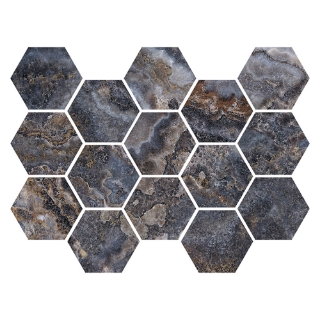 Picture of MiR Mosaic - Imperial Hexagon Mosaic Teva Blue