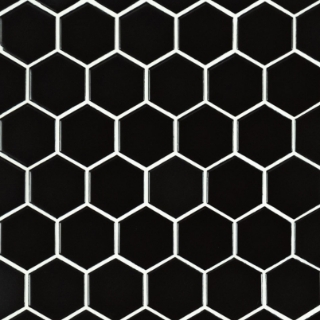 Picture of MS International - Domino Hexagon Black