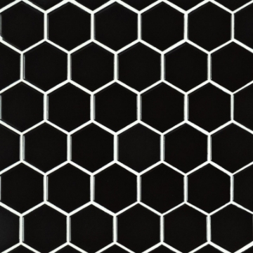 Picture of MS International - Domino Hexagon Black