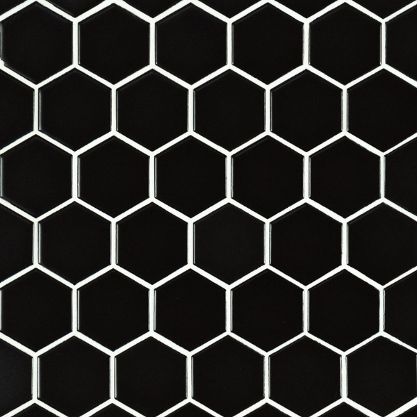 Picture of MS International - Domino Hexagon Black