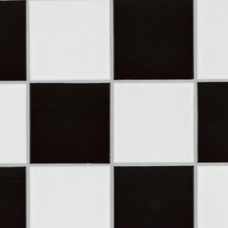 Picture of MS International - Domino 4 x 4 Matte White and Black