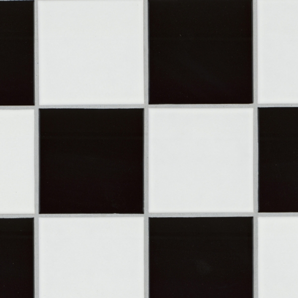 Picture of MS International - Domino 4 x 4 Matte White and Black
