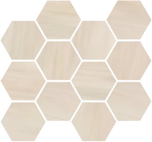 Picture of Happy Floors - Dolomite Hexagon Mosaic Beige Natural