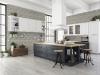 Picture of Happy Floors - Onyx Mosaic Rhomboid Mosaic Silver Polished