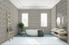 Picture of Happy Floors - Onyx Mosaic Rhomboid Mosaic Silver Polished