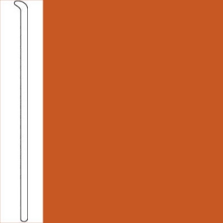Picture of Johnsonite - Baseworks ThermoSet 2 1/2 Toeless Wall Base Tangerine Tango