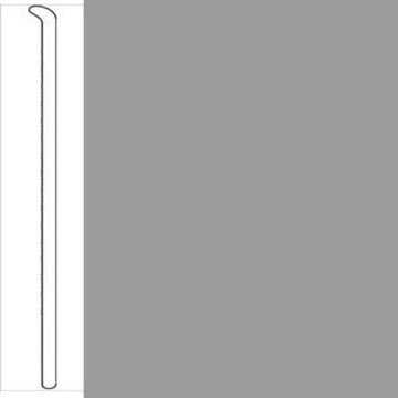 Picture of Johnsonite - Baseworks ThermoSet 2 1/2 Toeless Wall Base Colonial Grey