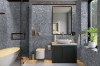 Picture of Elon Tile & Stone - Hexagon Mosaics 2 Mystic Gray Honed