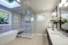 Picture of Elon Tile & Stone - Hexagon Mosaics 2 Cross-Cut Light Ivory Travertine Honed