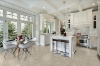 Picture of Elon Tile & Stone - Hexagon Mosaics 2 Cross-Cut Light Ivory Travertine Honed