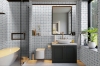 Picture of Elon Tile & Stone - Silhouette Mosaics White Thassos Blue Celeste Azul Macauba Polished