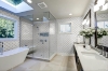 Picture of Elon Tile & Stone - Silhouette Mosaics Dolomite Beachwood White Thassos Honed