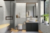 Picture of Elon Tile & Stone - Petite Jewel Mosaics Calacatta Gold with White Thassos & Crema Marfil Honed