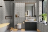 Picture of Elon Tile & Stone - Aluminum Herringbone Bianco Oro  Gold Honed