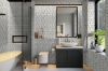 Picture of Elon Tile & Stone - Aluminum Random Strip Calacatta Gold