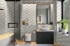 Picture of Elon Tile & Stone - Trillium Mosaics White Thassos with Calacatta & Crema Marfil