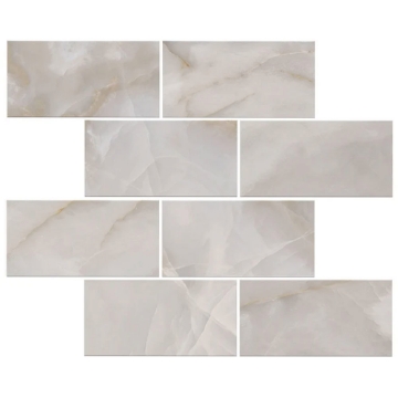 Picture of Florim USA - Onyx Mosaic Brick Polished Light Grey