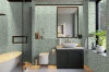Picture of Elon Tile & Stone - 1 Rounds Mosaics Emerald Green Honed