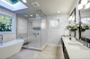 Picture of Elon Tile & Stone - 1 Rounds Mosaics Bianco Oro Honed