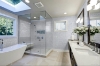 Picture of Elon Tile & Stone - 1 Rounds Mosaics Blue Mist Honed