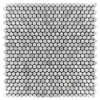 Picture of Elon Tile & Stone - 1/2 Rounds Mosaics Pearl White Polished