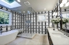 Picture of Elon Tile & Stone - Ribbon Waterjet Pearl White Black