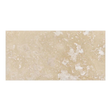 Picture of Elon Tile & Stone - Limestone 3 x 6 Light Ivory Travertine Honed
