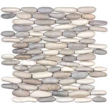 Picture of Anatolia Tile & Stone - Bliss Zen Natural Stacked Pebble Stone Mosaic Harmony Warm Blend