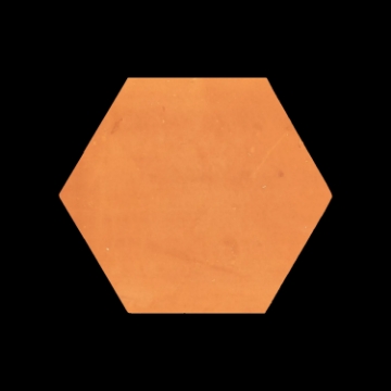 Picture of Elon Tile & Stone - Terracotta Stained Hexagon 8 Soft Brown Clear Semi Gloss