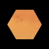 Picture of Elon Tile & Stone - Terracotta Stained Hexagon 8 Chocolate Clear Semi Gloss