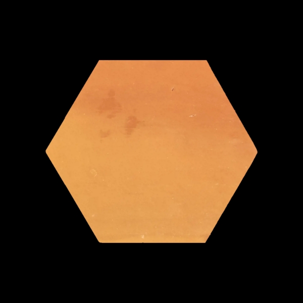 Picture of Elon Tile & Stone - Terracotta Stained Hexagon 8 Chocolate Clear Semi Gloss