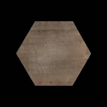 Picture of Elon Tile & Stone - Terracotta Stained Hexagon 8 Walnut Clear Semi Gloss