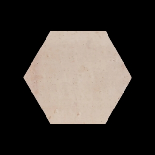 Picture of Elon Tile & Stone - Terracotta Stained Hexagon 8 White Wash Clear Semi Gloss