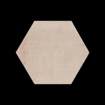 Picture of Elon Tile & Stone - Terracotta Stained Hexagon 8 White Wash Clear Semi Gloss